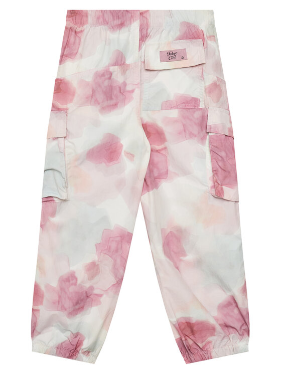 United Colors Of Benetton United Colors Of Benetton Auduma bikses 4Q2RCF04K Rozā Relaxed Fit