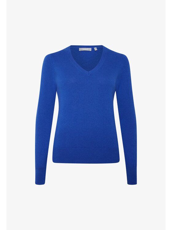 Style Republic Style Republic Sweter Kaszmir Granatowy Comfort Fit