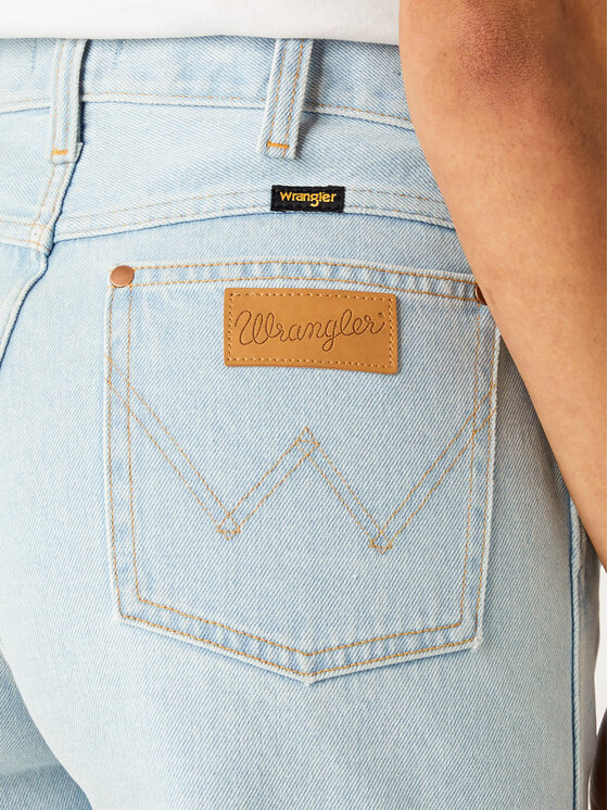 Wrangler Wrangler Pantaloncini di jeans Festival Short W26FWPXA3 112128034 Celeste Regular Fit