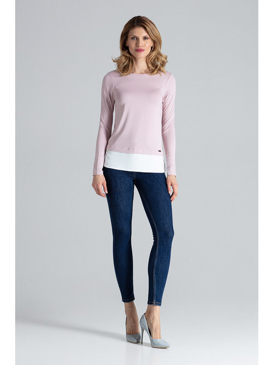 FIGL FIGL Μπλουζάκι M374 Ροζ Regular Fit