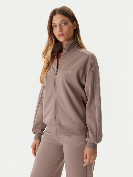 Guess Guess Mikina V5BQ15 KCX22 Béžová Regular Fit