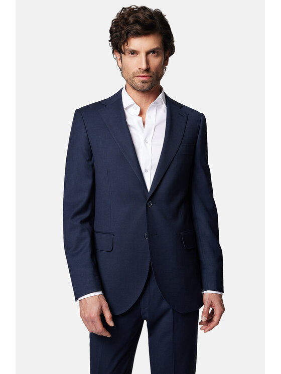 Lancerto Lancerto Garnitur Kannedy GA073124000004 Granatowy Slim Fit