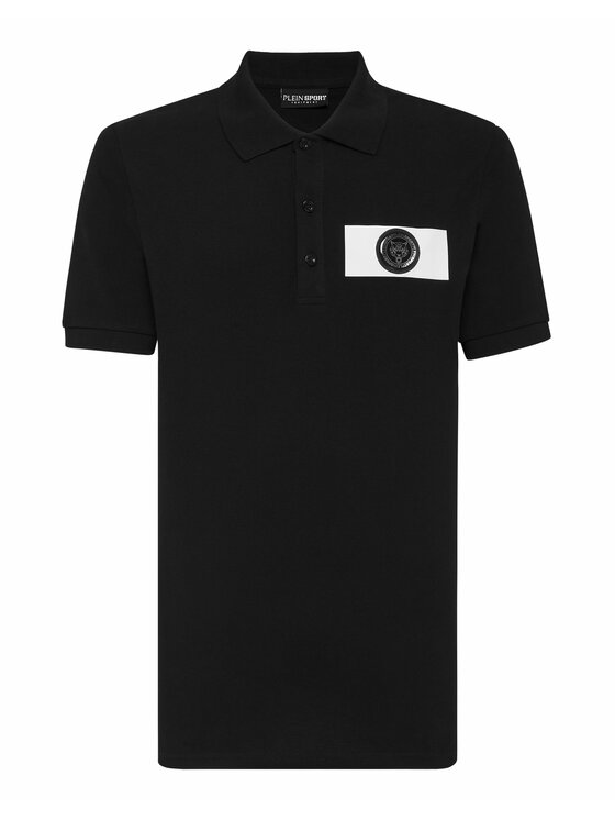 Plein Sport Plein Sport Polo 2051 Czarny Slim Fit