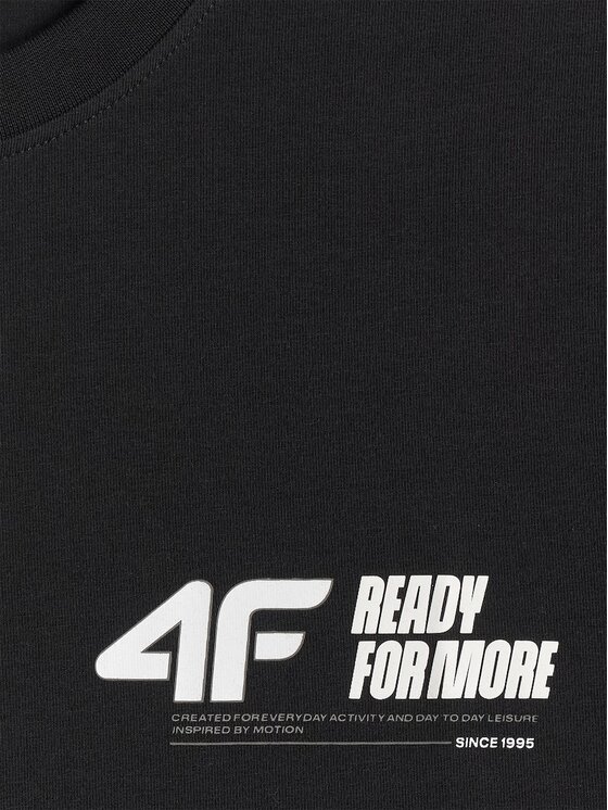 4F 4F T-shirt 4FRSS26TTSHM3992-20S Nero Regular Fit