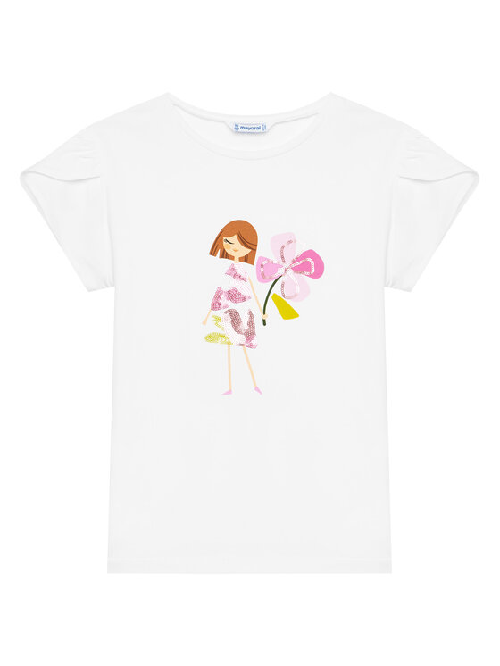 Mayoral Mayoral Komplet t-shirt i spódniczka 3946 Różowy Regular Fit