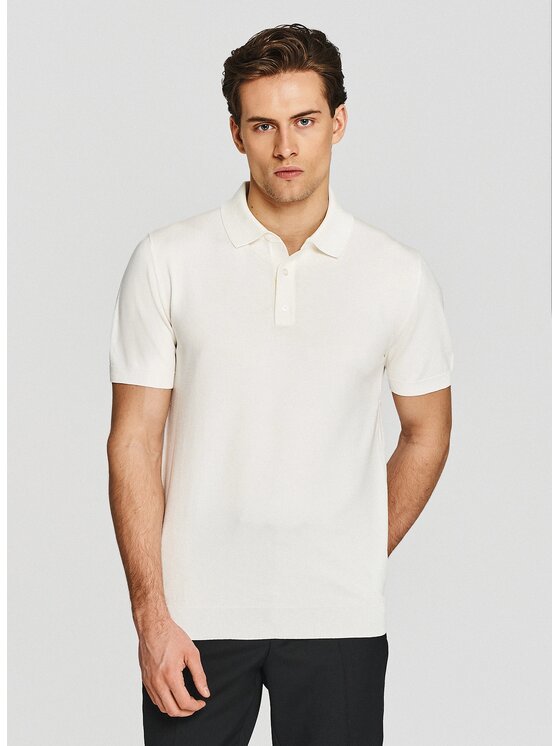 Pako Lorente Pako Lorente Polo P26SF-TX-024 Beżowy Classic Fit