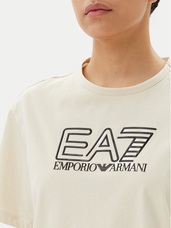 EA7 Emporio Armani EA7 Emporio Armani T-särk 7W000098 AF12503 U1079 Beež Loose Fit