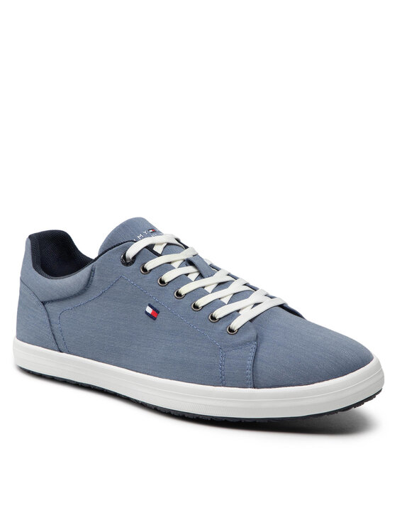 Tommy Hilfiger Tommy Hilfiger Sneakersy Essential Chambray Vulc FM0FM03993 Niebieski