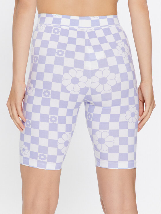 Vans Vans Cyklistické šortky Wm Flying V Print VN0A7PNE Fialová Regular Fit