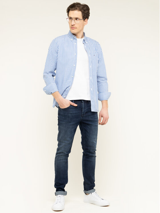 Tommy Hilfiger Tommy Hilfiger Särk Hyper Classic Stripe MW0MW12209 Värviline Slim Fit