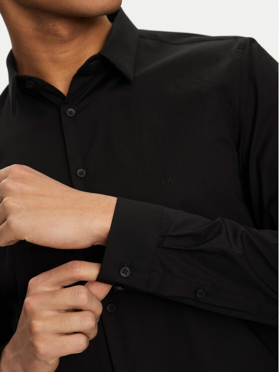 Calvin Klein Calvin Klein Ing K10K112743 Fekete Extra Slim Fit