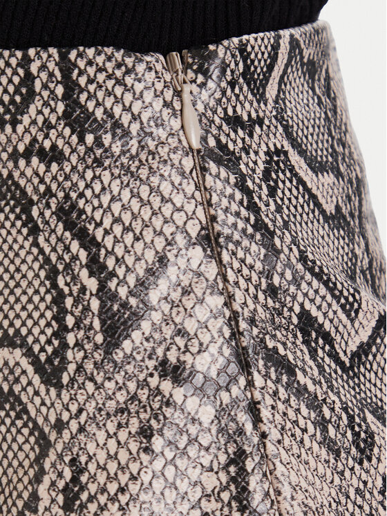 Vero Moda Vero Moda Sukňa z imitácie kože Nelly 10336982 Béžová Slim Fit