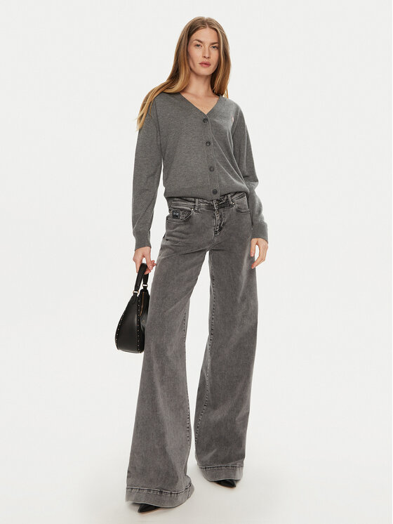 Guess Jeans Guess Jeans Kardigāns W4BR16 Z3HO2 Pelēks Regular Fit