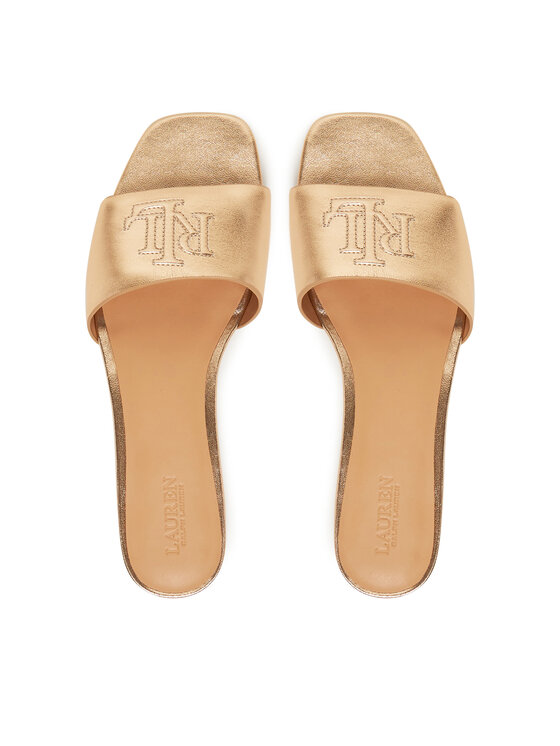 LAUREN RALPH LAUREN LAUREN RALPH LAUREN Klapki Everley 802970531001 Złoty