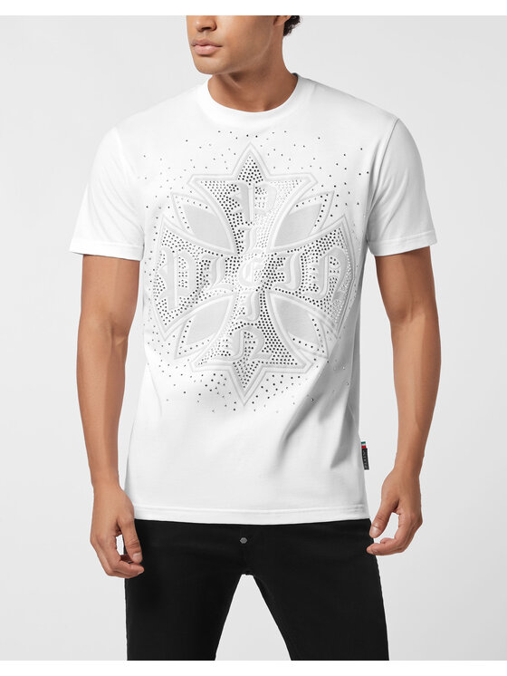PHILIPP PLEIN PHILIPP PLEIN T-shirt 26165 Bianco Regular Fit