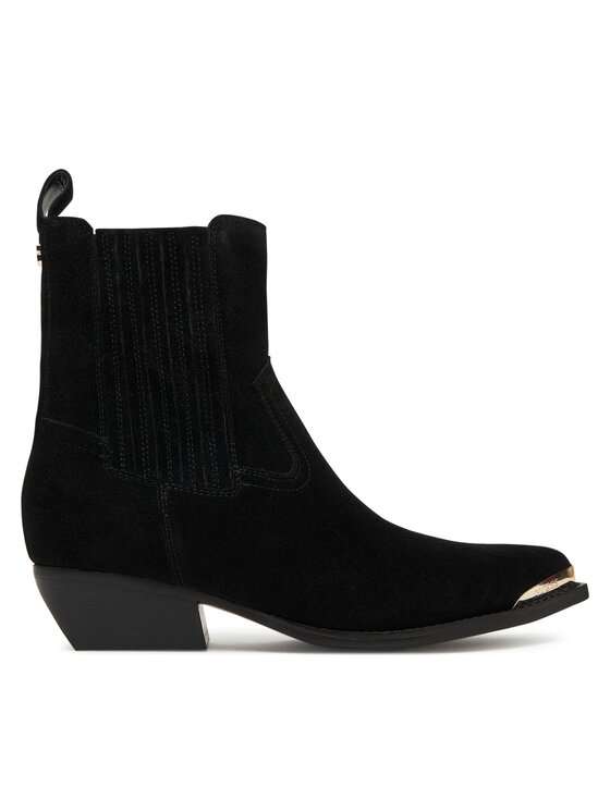 Guess Guess Kovbojská obuv FLTLN2 SUE10 Černá
