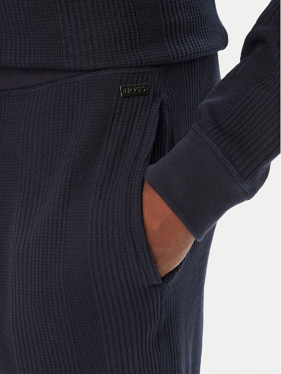 BOSS BOSS Долнище анцуг Structure 50540577 Тъмносин Regular Fit