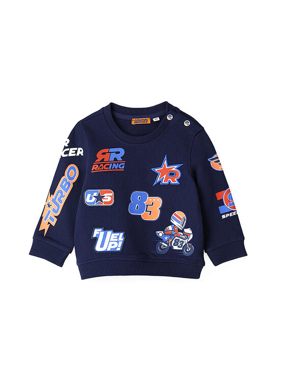 Original Marines Original Marines Sweatshirt DDP0251NM Dunkelblau Regular Fit