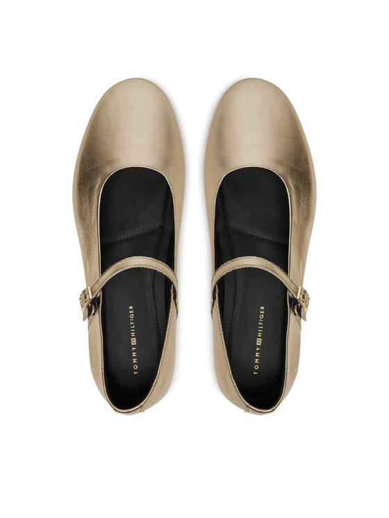 Tommy Hilfiger Tommy Hilfiger Ballerinas Party Maryjane Ballerina Metal FW0FW08315 Goldfarben