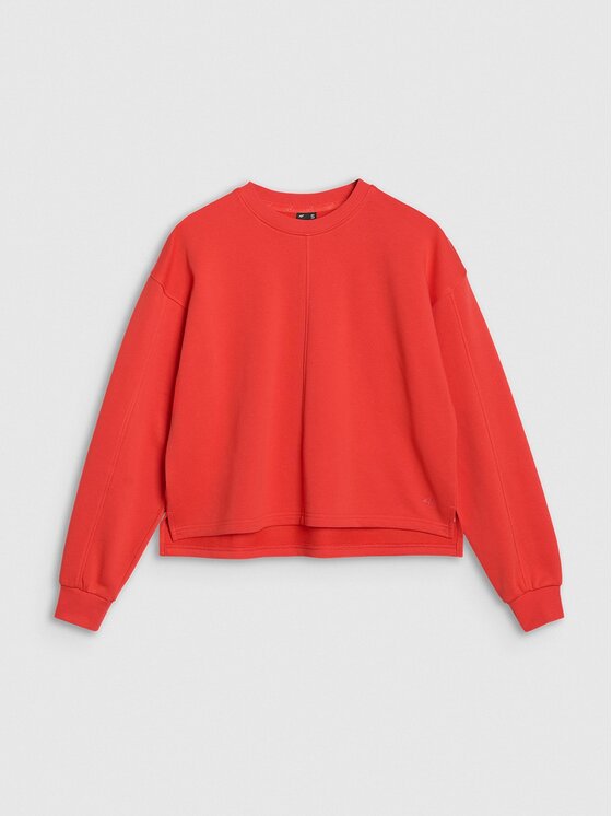 4F 4F Felpa 4FWSS25TSWSF1543-62S Rosso Oversize
