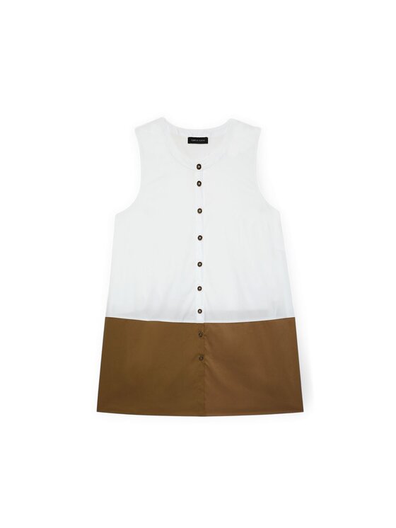 Fiorella Rubino Fiorella Rubino Vestito da giorno 7062L001167N0S1 Bianco A-Line Fit