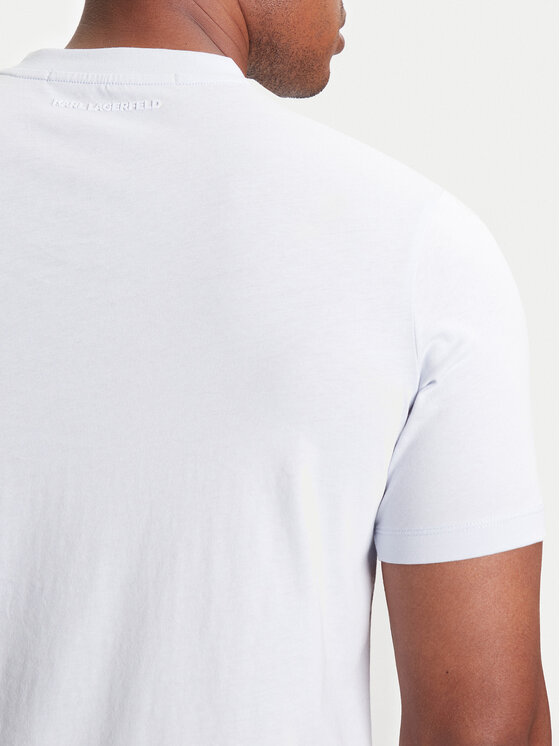 KARL LAGERFELD KARL LAGERFELD T-Shirt 755710 553224 Turkusowy Slim Fit
