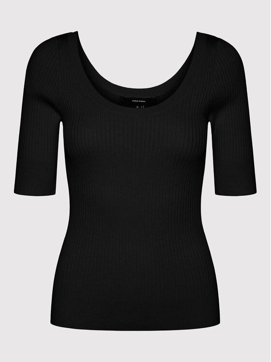 Vero Moda Vero Moda Majica Estela 10268128 Crna Slim Fit