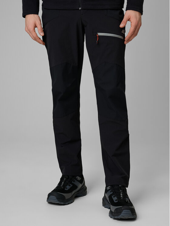4F 4F Spodnie outdoor TREKKING Czarny Regular Fit