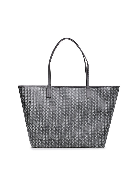 Tory Burch Tory Burch Borsetta Basketweave Tote 145634 Grigio