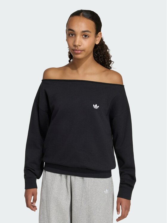 adidas adidas Bluza 168904 Czarny Oversize