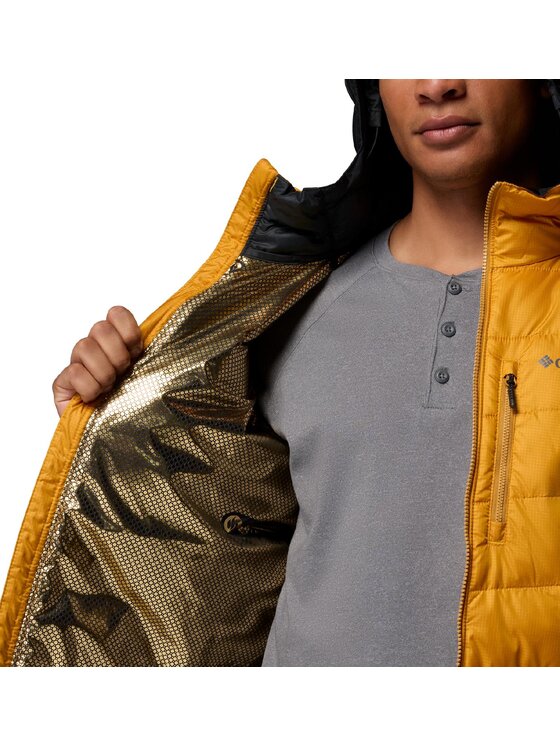 Columbia Columbia Kurtka puchowa 208529 Żółty Regular Fit
