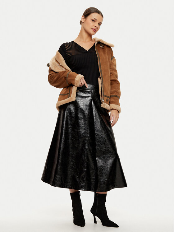 Morgan Morgan Sveter 242-MGANZA Čierna Slim Fit
