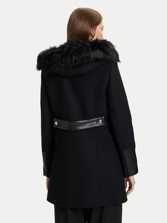 Morgan Morgan Cappotto di lana 222-GSIBIL Nero Regular Fit