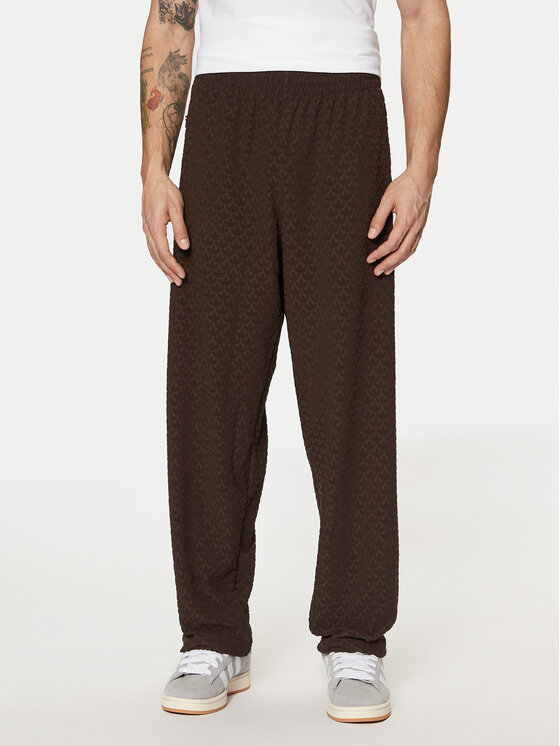 adidas adidas Долнище анцуг Monogram Track JP4428 Кафяв Regular Fit