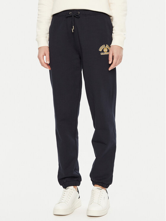 Guess Teplákové nohavice W5RB63 K68I4 Čierna Regular Fit