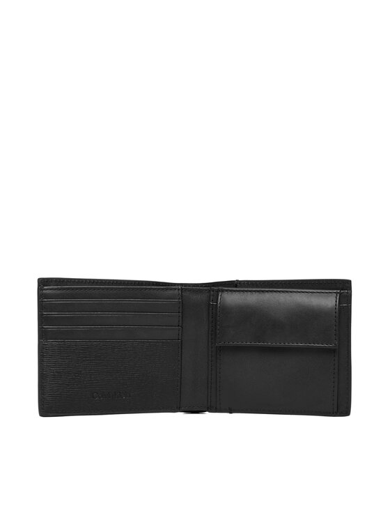 Calvin Klein Calvin Klein Denarnica Refined Mix Billfold W Coin LV04D1304G Črna