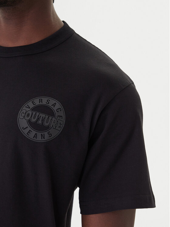 Versace Jeans Couture Versace Jeans Couture Футболка 79GAHT06 CJ00T Чорний Regular Fit