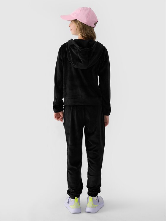 4F 4F Spodnie dresowe 4FJWAW24TTROF753-20S Czarny Regular Fit
