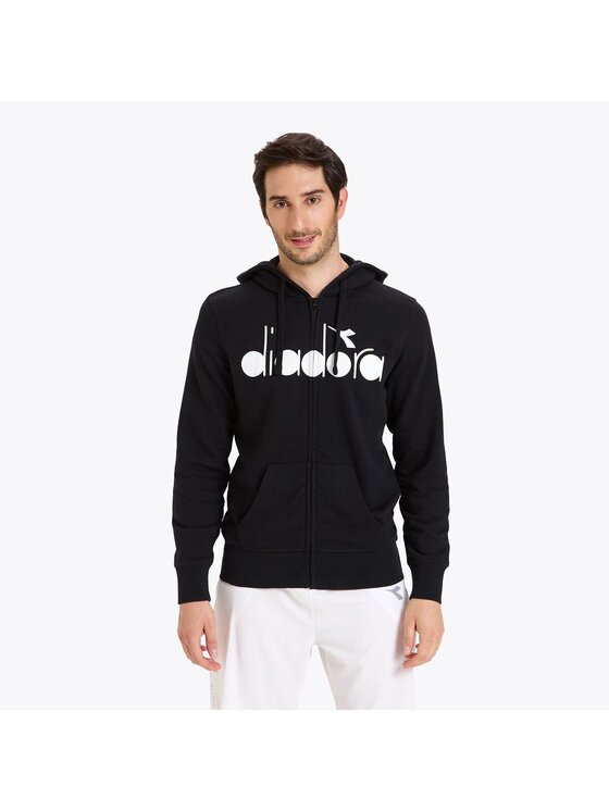 Diadora Diadora Bluza HD FZ SWEAT DIADORA CLUB Czarny Basic Fit