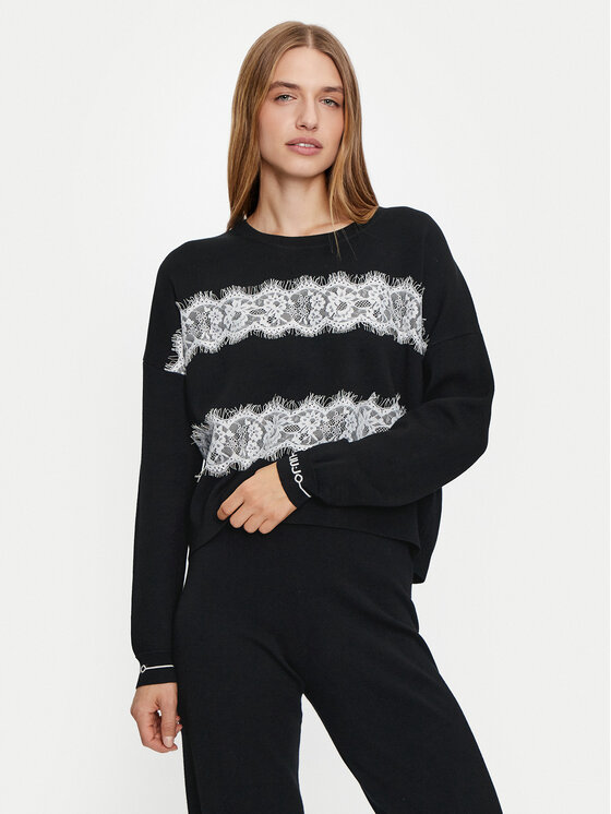 Liu Jo Sport Liu Jo Sport Maglione TF4220 MS63L Nero Regular Fit