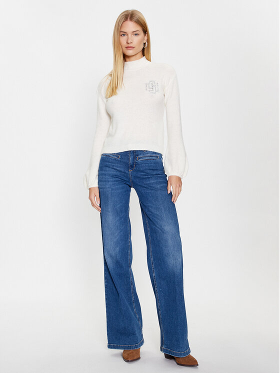 Liu Jo Liu Jo Пуловер CF3261 MA86N Екрю Regular Fit