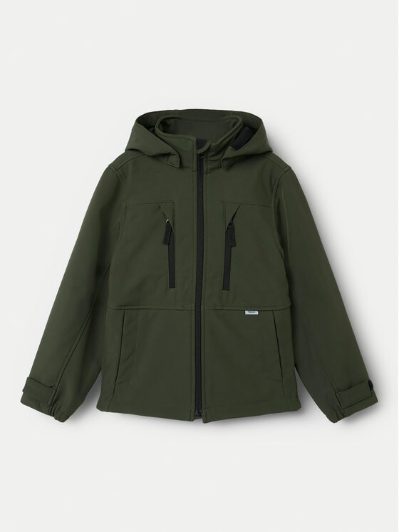 NAME IT NAME IT Striukė softshell Alfa 13232128 Žalia Regular Fit