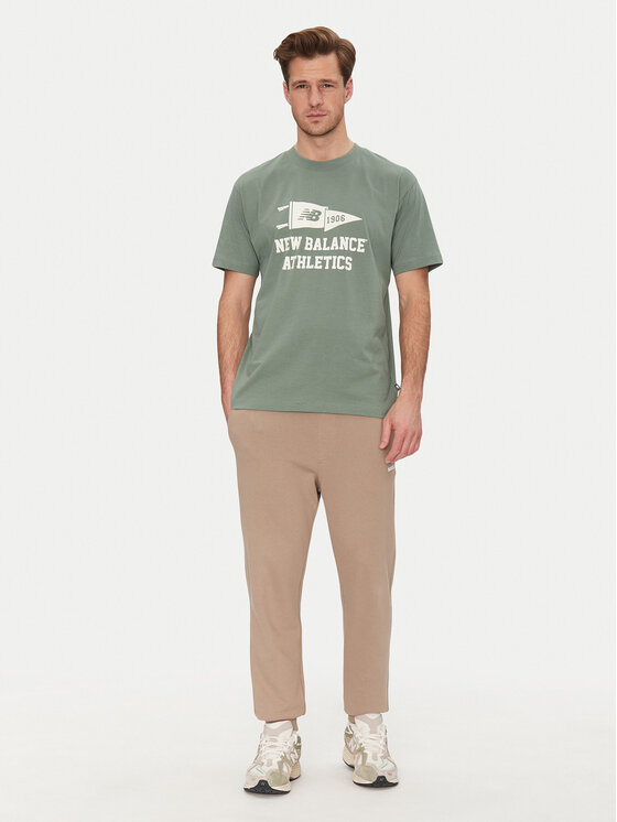 New Balance New Balance T-Shirt MT51924 Zielony Relaxed Fit