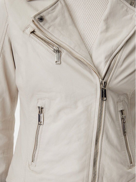 Mustang Mustang Lederjacke Softy 310-24-065 Beige Regular Fit