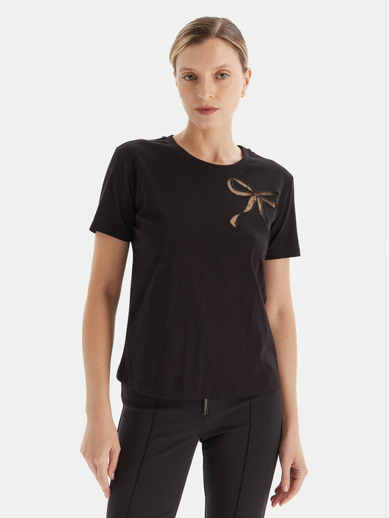 TWINSET Tricou 252TT2312 Negru Regular Fit