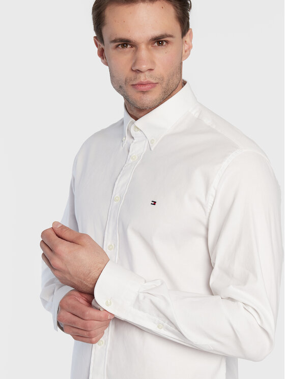 Tommy Hilfiger Tommy Hilfiger Košeľa MW0MW29969 Biela Regular Fit