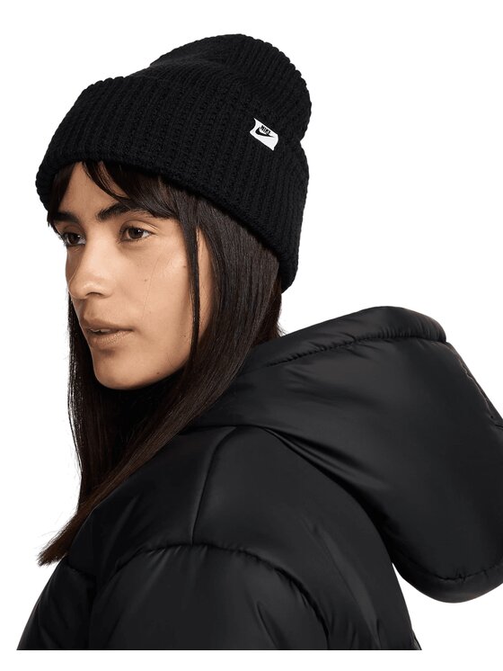 Nike Nike Czapka Peak Waffle Knit Beanie FZ2123-010 Czarny