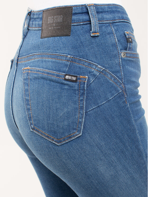 BIG STAR BIG STAR Jeansy MARIELLA HIGH WAIST Niebieski Basic Fit