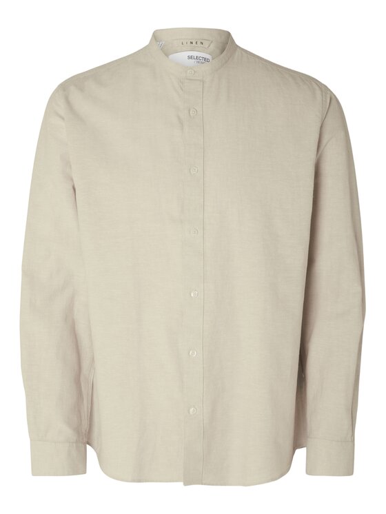 Selected Homme Selected Homme Košile New Linen 16079054 Béžová Regular Fit