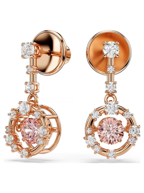 Swarovski Swarovski Kolczyki Constella Różowe 5744239 Różowe złoto